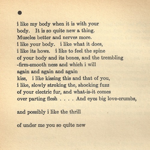 ee cummings: Love poems